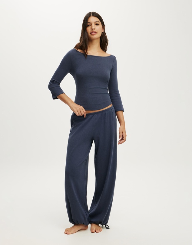 Cotton On Body - Dreamy Soft Pointelle 3/4 Long Sleeve Top