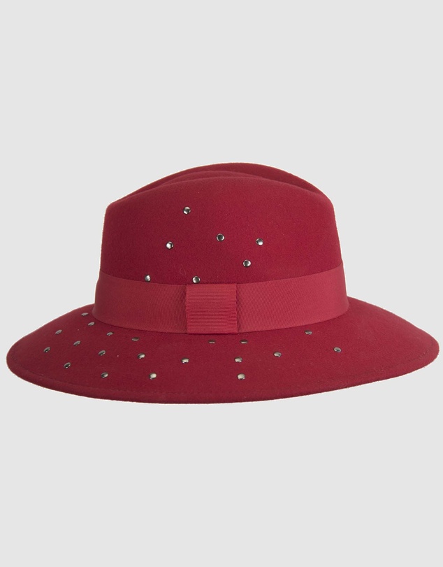 Max Alexander - Winter Felt Red Fedora Hat