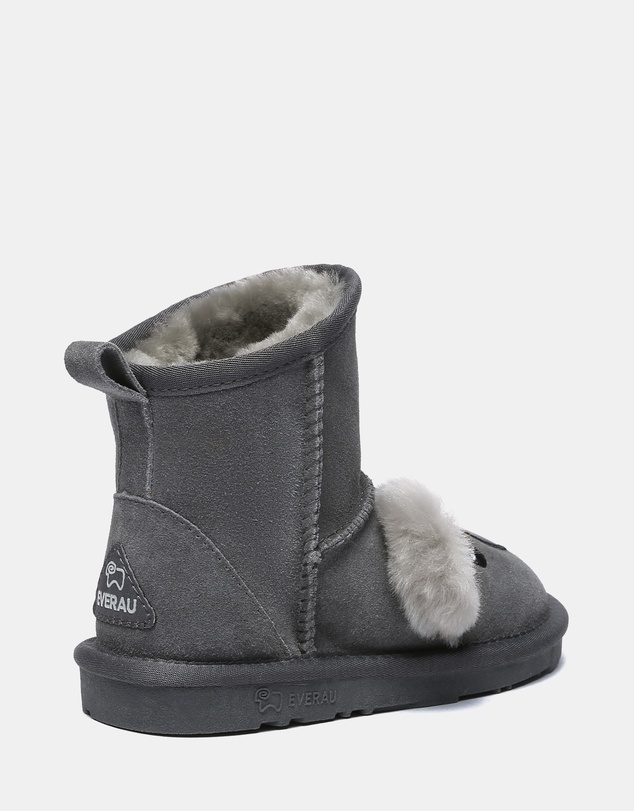 EVERAU - EverAU Ugg Koala Kids Plus Cow Suede Upper UGG Boots