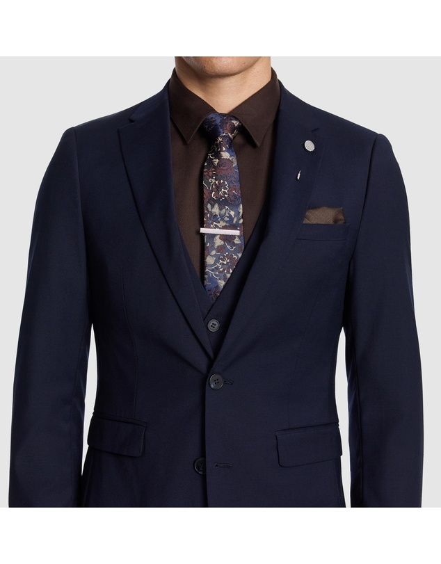 yd. - Atlas Wool Blend Slim Suit Jacket