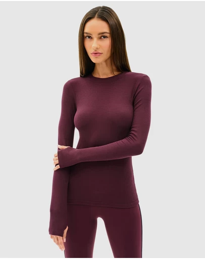 Splits59 - Louise Rib Long Sleeve Top