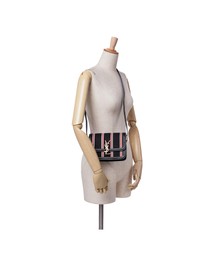 Pre-Loved by Azura Reborn - Pre-Loved Small Canvas Striped Solferino Satchel In Box