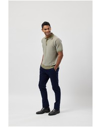 Brooksfield - Stripe Knitted Polo