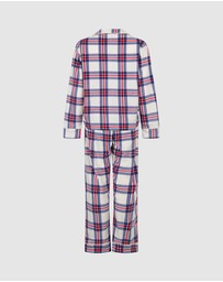 Hunkemoller - Long Sleeve Polar Fleece Check PJ Set