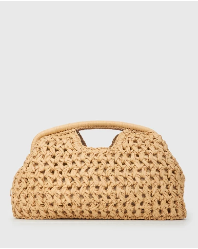 Betts - Spainard Raffia Clutch Bag