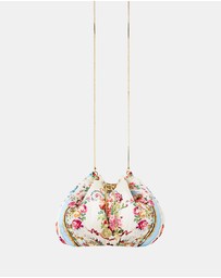 Camilla - Drawstring Pouch Bag With Chain Strap