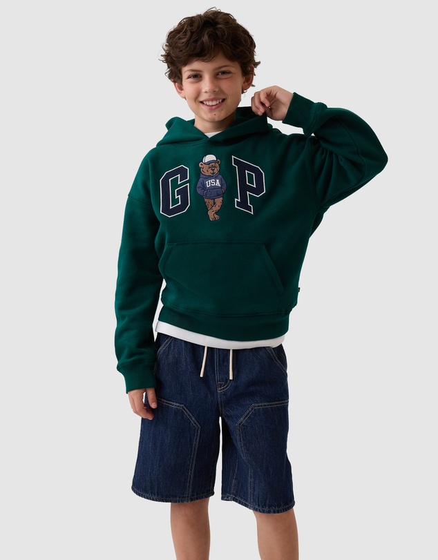 GAP - Brannan Fleece PO Logo Hood - Teens