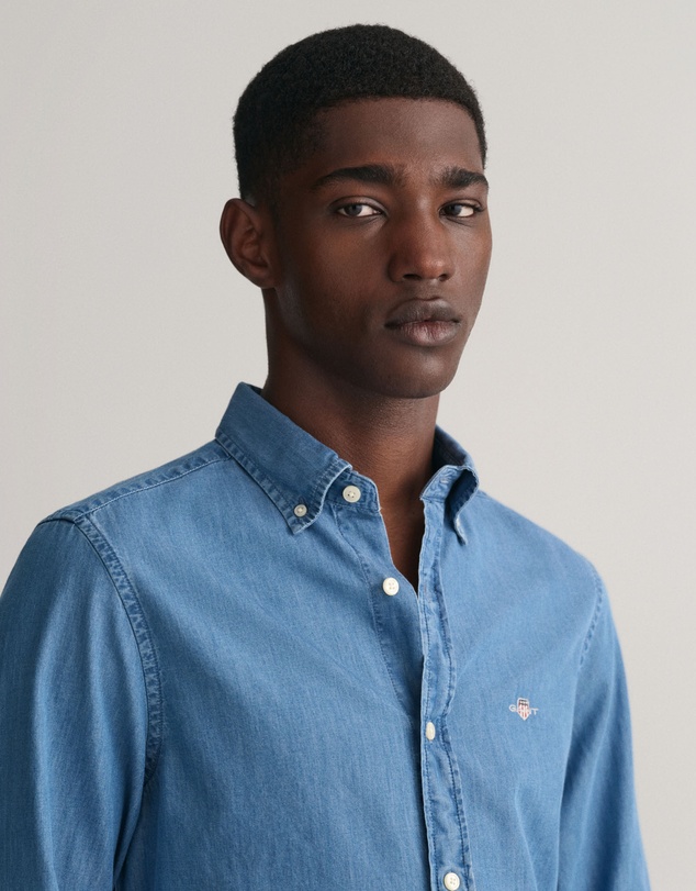 Gant - Slim Fit Indigo Shirt