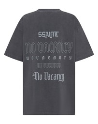 SSAINT - No Vacancy Tee Charcoal Acid Wash