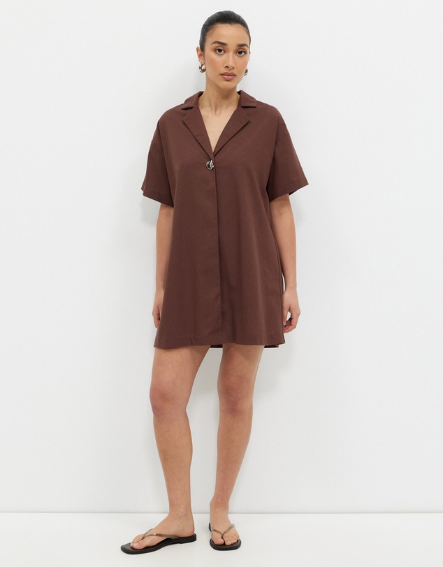 Calli - Karina Collared Shirt Dress