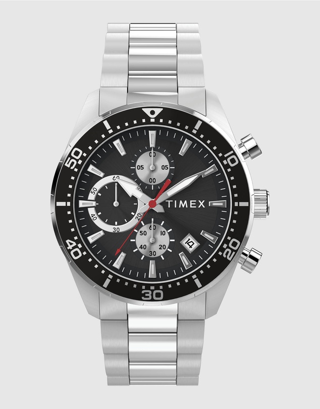 TIMEX - Ridgefield Chronograph 42mm Stainless Steel Bracelet Watch