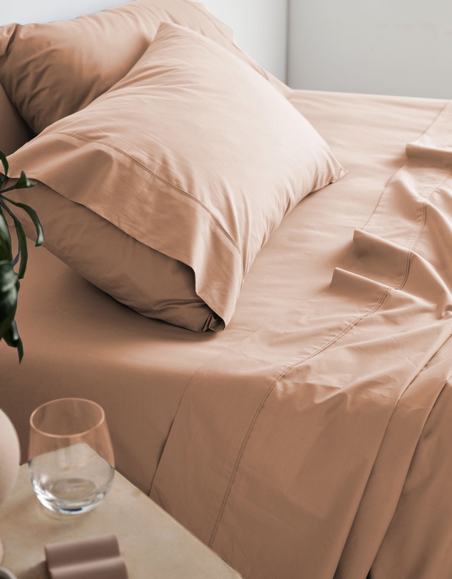 Linen House - Vienna 300TC Cotton Percale Sheet Set 50cm