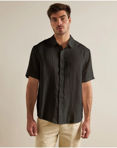 AERE - Euro Resort Linen SS Shirt