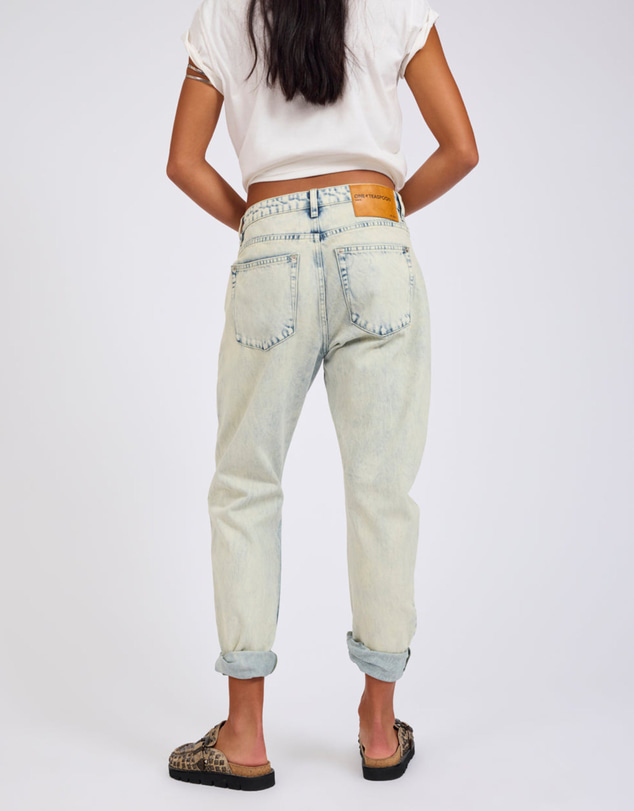 ONE TEASPOON - Saints Low Waist Boyfriend Denim Jeans - Ambrosia Blue
