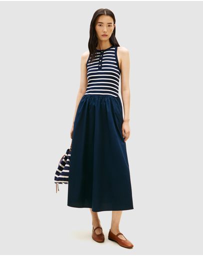 Breton Stripe Dark Night & Ecru