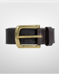 DENTS - Heritage Lined Full Grain Leather Belt with Brass Buckle