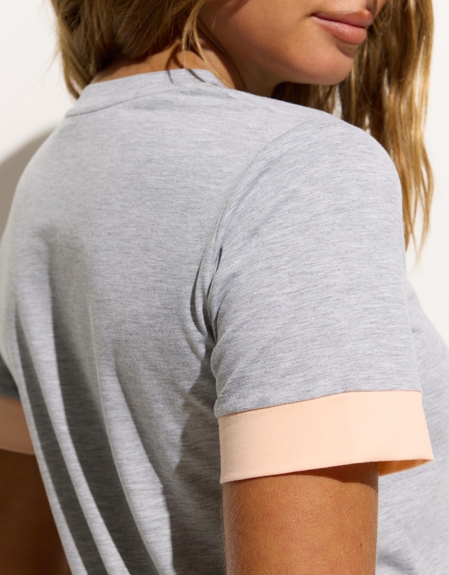 Dazie - Harlow Contrast Asymmetric Tee