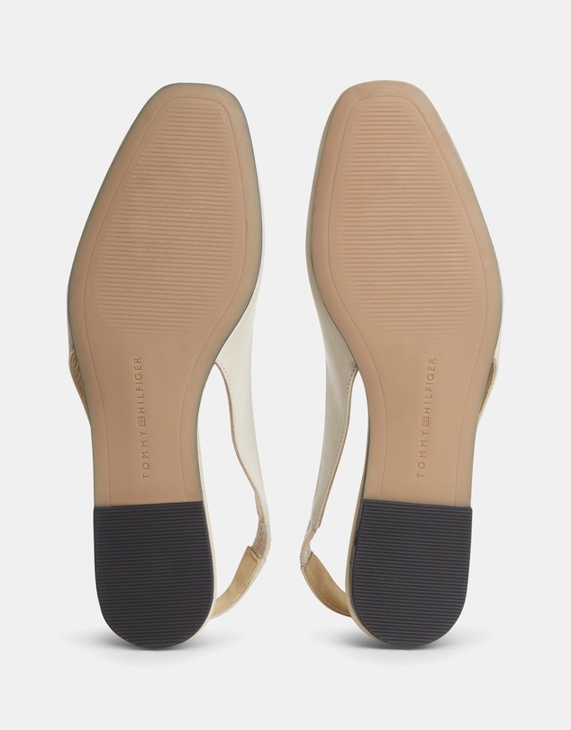 Tommy Hilfiger - Lana Leather Sling Back Ballerina Flats - Women's