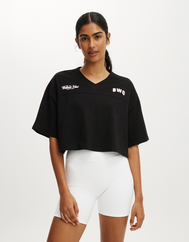 Cotton On Body Active - Cropped Graphic Sporty Tee