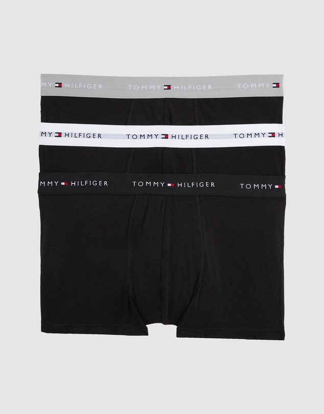 Tommy Hilfiger - 3-Pack Essential Logo Waistband Trunks