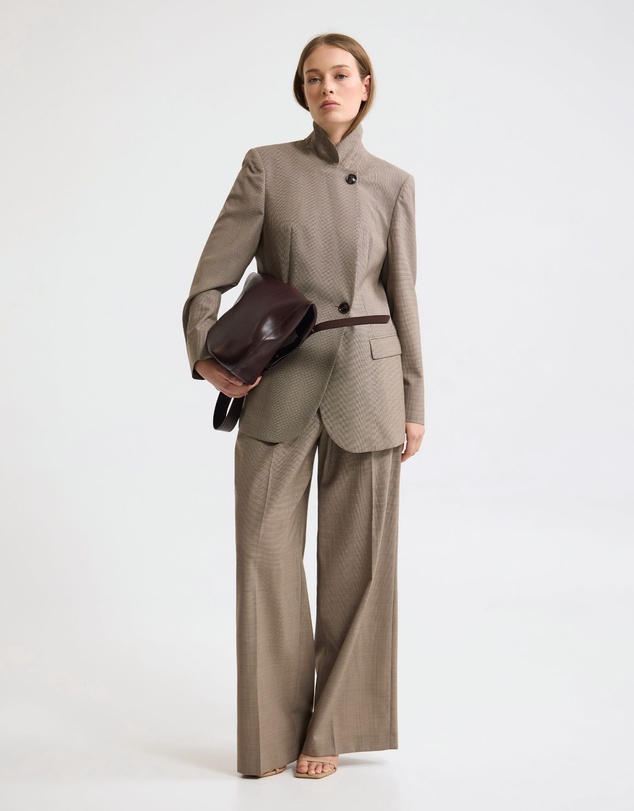 Oxford - Belle Houndstooth Wool Pant