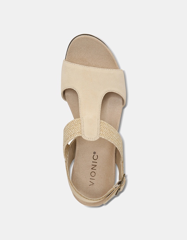 Vionic - Kaytie Wedge Sandal - Semolina