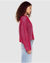 MINKPINK - Cleo Contrast Rib Knit Jumper