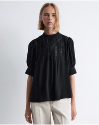 & Other Stories - Embroidered Lace Blouse