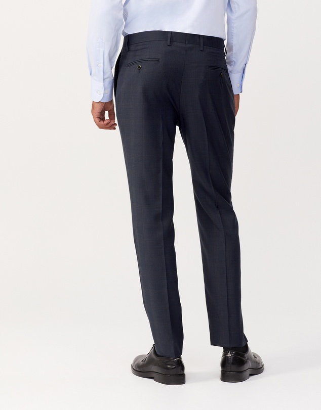 Van Heusen - Glen Check Denim Suit Pant