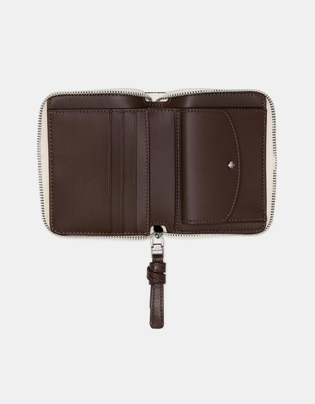 Kate Spade - Loop Colorblocked Pebbled Leather Small Zip Around Wallet