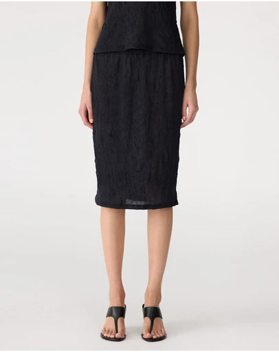 Bassike - Crinkle Jersey Skirt