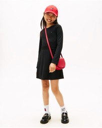 Tommy Hilfiger - Punto Long Sleeve Skater Dress - Teens