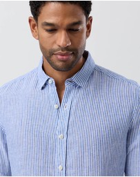 Brooksfield - Linen Casual Long Sleeve