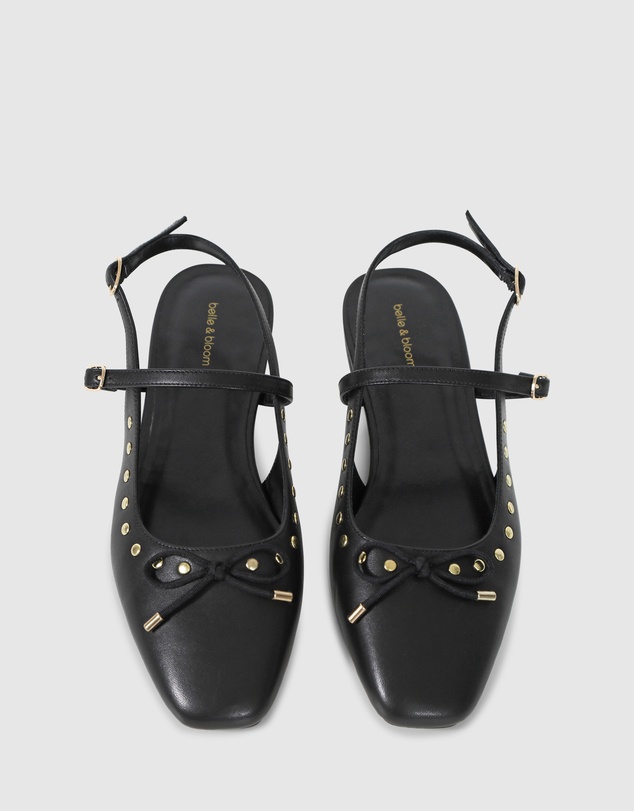 Belle & Bloom - True Romance Slingback Leather Flat