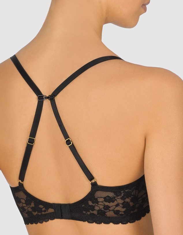 Natori - Cherry Blossom Convertible-to-Racerback Lace Plunge Bra