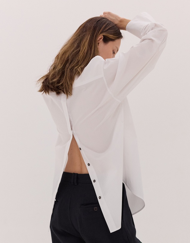 Cloth & Co. - The Split Back Shirt | White