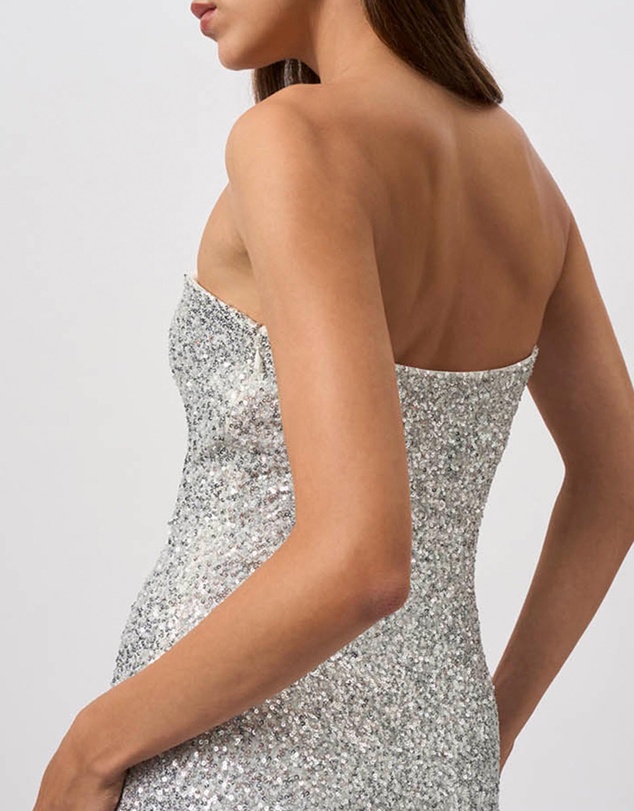 BY JOHNNY. - Skylar Sequin Long Line Dress