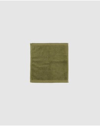 Bambury - Angove Face Washer 33x33cm Olive