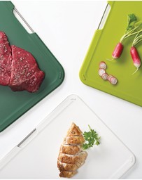 Joseph Joseph - Nest™ Boards Large 3-piece Chopping Board Set with Storage Stand (Green)