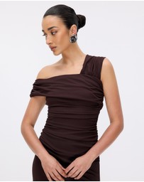 Minima Esenciales - Indira Off Shoulder Midi Dress