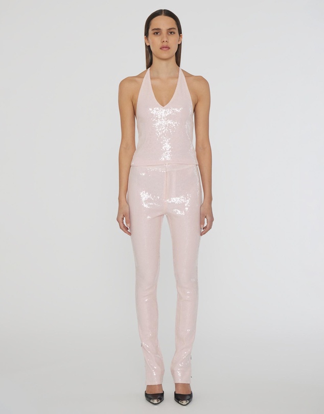 ROTATE - Sequin Halterneck Top