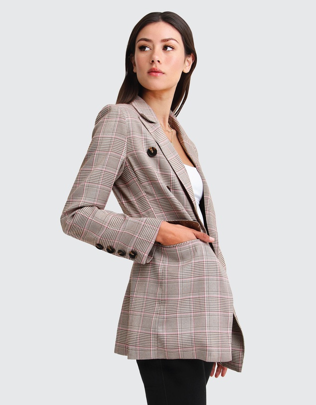 Belle & Bloom - Too Cool For Work Plaid Blazer