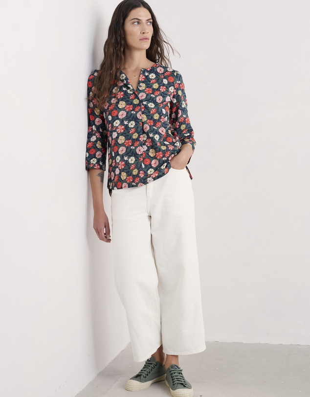 Seasalt - Seasalt Cornwall Multi Watercolour Sketch Top