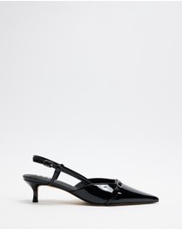 Dazie - Jane Pointed Toe Kitten Heels