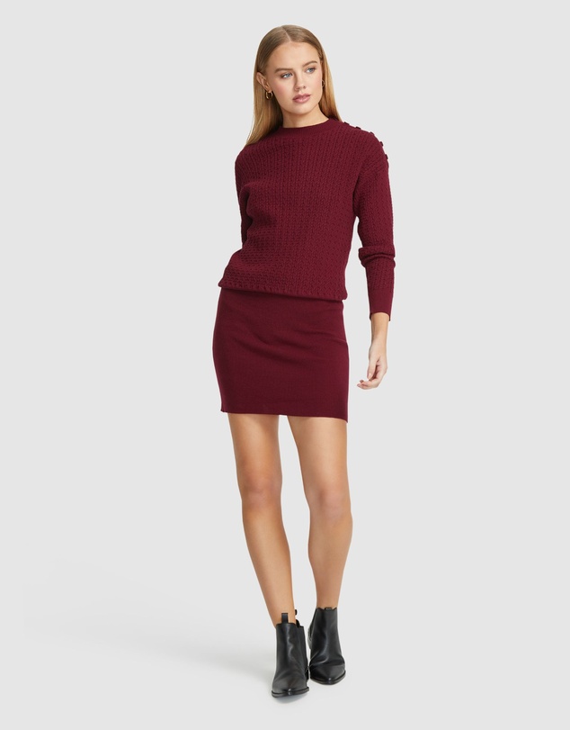 Oxford - Reba Cable Mini Dress