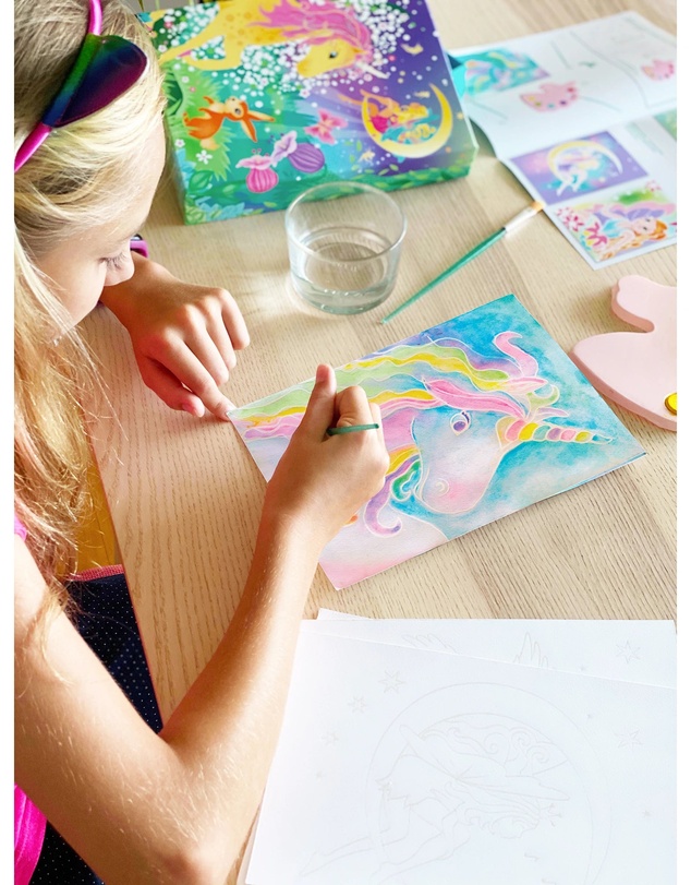 Icando - Mystical Unicorns Watercolour Art Set