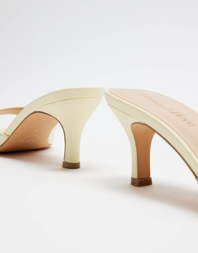 Atmos&Here - Rosie Peep Toe Leather Heels