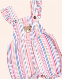 Huxbaby - Pastel Stripe Bubble Romper - Babies-Kids