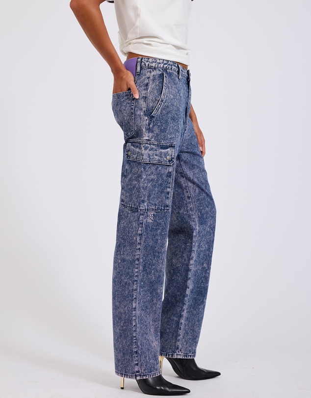 ONE TEASPOON - Purple Rain Cargo Motion Denim Jeans