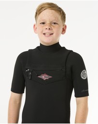 Rip Curl - Kids Dawn Patrol Short 2/2 Sleeve Chest Zip Wetsuit